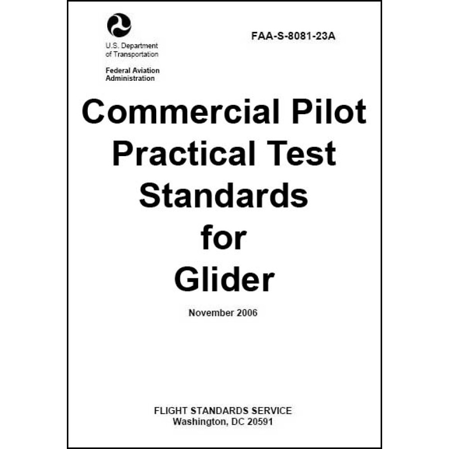 Book Commercial Pilot Practical Test Standards for Glider