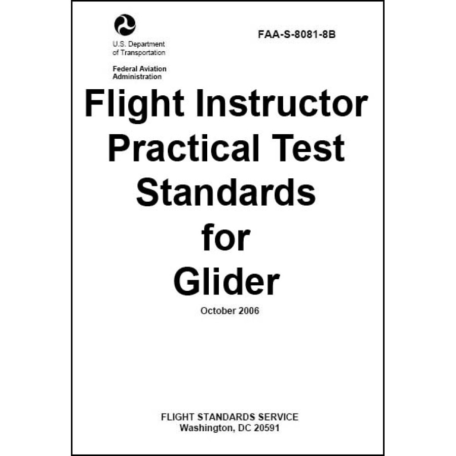 Book Flight Instructor Practical Test Standards for Glider