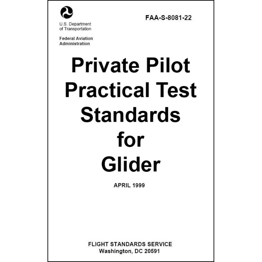 book Private Pilot Practical Test Standards for Glider