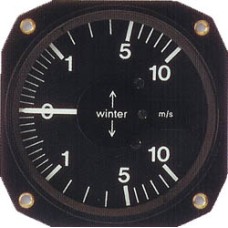 Winter-5352, Winter, Mechanical Variometer, Logarithmic, Sensitive, 80mm, 1000 ft/min