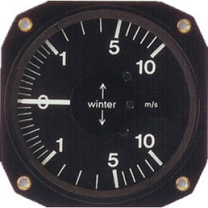 Winter-5353, Winter, Mechanical Variometer, Logarithmic, Sensitive, 80mm, 10 Knots