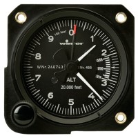 Winter-4555, Winter,  Altimeter, Model: 4FGH 40, 20,000 feet, inHg, 3-pointer - Popular