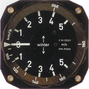 Winter-5002, Winter, MacCready Ring, 80 mm, custom labeled for your glider, with bezel-ring